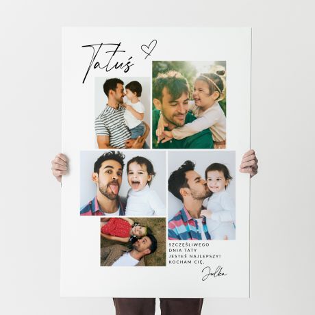 Personalizowany obraz na DZIE OJCA 100 x 70cm