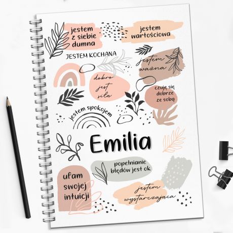 Personalizowany pamitnik SELF LOVE prezent dla nastolatki