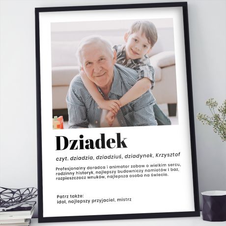 Personalizowany plakat dla dziadka DEFINICJA