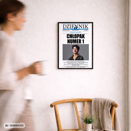 Personalizowany plakat DZIENNIK prezent na Dzie� Ch�opaka