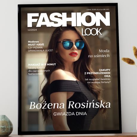 Personalizowany plakat FASHION prezent dla przyjaciki