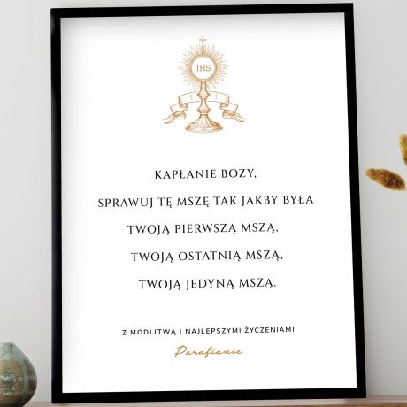 Personalizowany plakat PREZENT NA ROCZNIC WICE KAPASKICH prezent dla ksidza