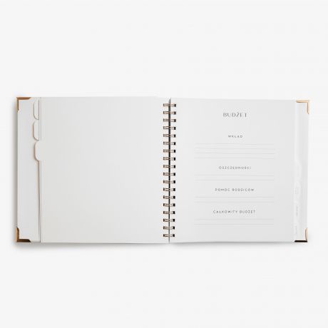 Personalizowany planer �lubny TW�J TEKST organizer �lubny planer weselny organizer panny m�odej
