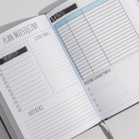 Personalizowany planner PREZENT NA URODZINY DLA BARMANA szary