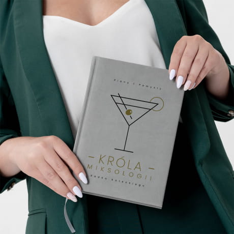 Personalizowany planner PREZENT NA URODZINY DLA BARMANA szary
