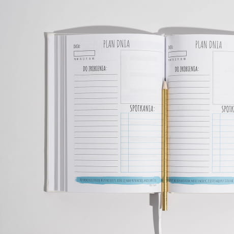 Personalizowany planner PREZENT Z MOTYWEM KONIA biay