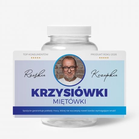 Personalizowany pojemnik na cukierki IMIENIN�WKI UPOMINEK NA DZIE� DZIADKA prezent dla dziadka