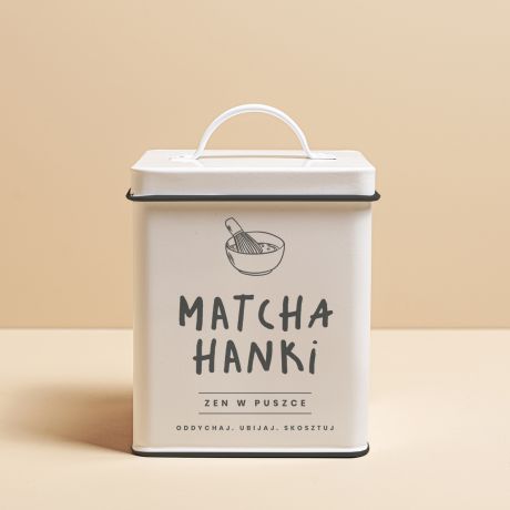 Personalizowany POJEMNIK NA MATCH� prezent dla niej akcesoria do matchy pojemnik na herbat�