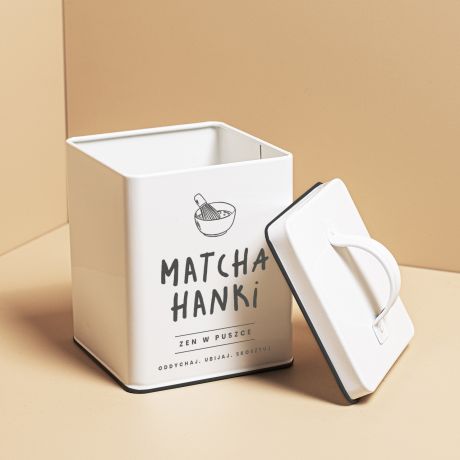 Personalizowany POJEMNIK NA MATCH� prezent dla niej akcesoria do matchy pojemnik na herbat�