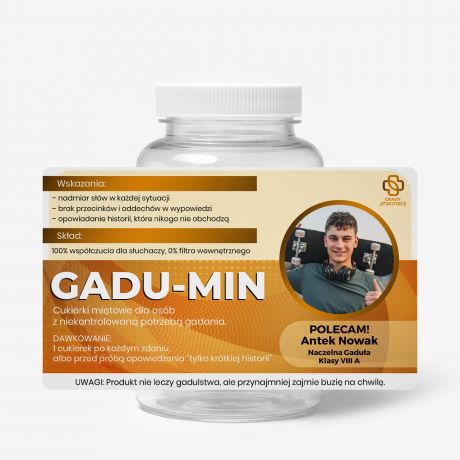 Personalizowany pojemnik na mi�t�wki PREZENT DLA GADU�Y prezent ze zdj�ciem prezent dla przyjaciela