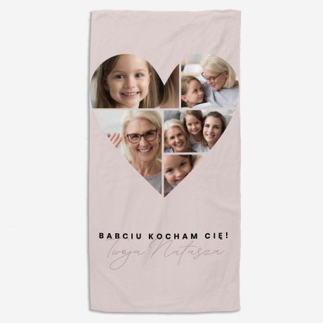 Personalizowany r�cznik na Dzie� Babci SERCE