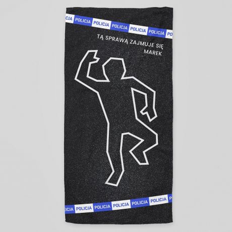 Personalizowany ręcznik ŚMIESZNY PREZENT DLA POLICJANTA