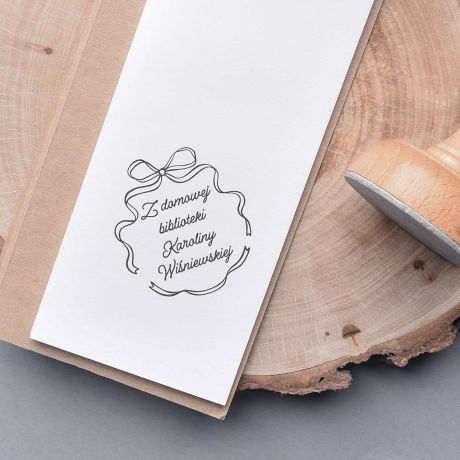 Personalizowany stempel Z DOMOWEJ BIBLIOTEKI