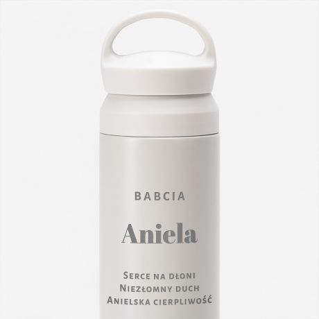 Personalizowany termos DLA BABCI prezent dla babci praktyczny prezent dla babci prezent dla babci na wita