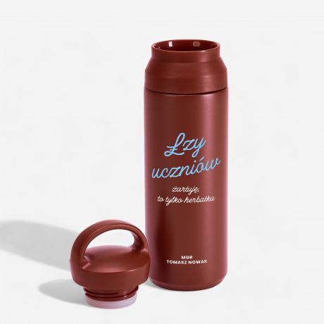 Personalizowany termos z uchwytem �ZY UCZNI�W prezent dla nauczyciela prezent na Dzie� Nauczyciela