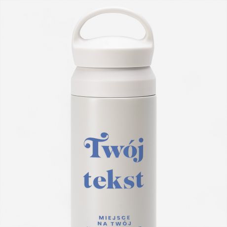 Personalizowany termos z r�czk� TW�J TEKST termos z nadrukiem termos personalizowany termos na kaw�