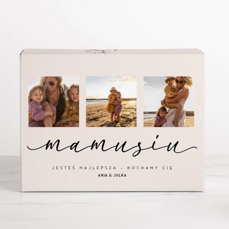 Personalizowany ZESTAW DLA MAMY herbata z kubkami zestaw prezentowy dla kobiety prezent dla mamy