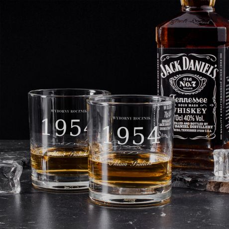 Whiskey ze szklankami ZESTAW PREZENTOWY JACK DANIEL'S