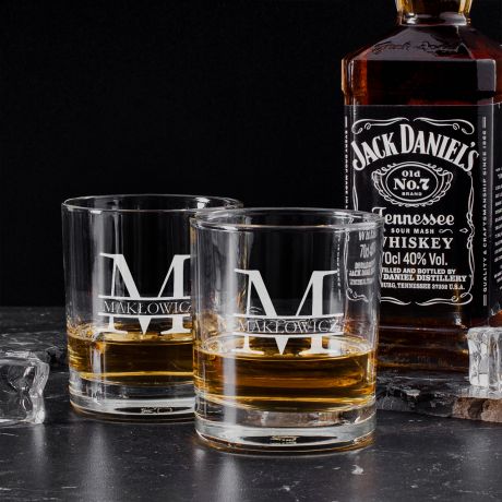 Jack Daniels ze szklankami PREZENT NA URODZINY