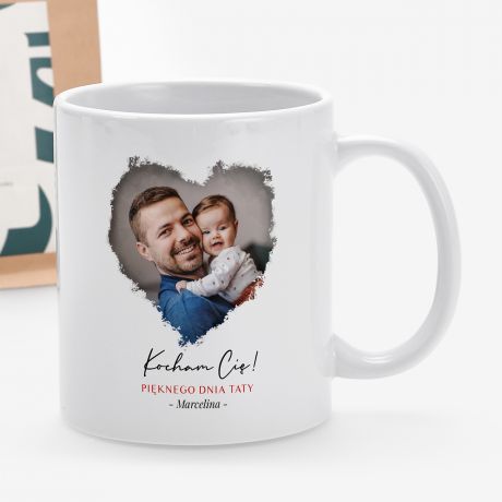 Personalizowany ZESTAW PREZENTOWY DLA TATY kawa i kubek ze zdjciem prezent na dzie ojca zestaw upominkowy