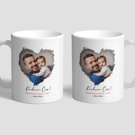 Personalizowany ZESTAW PREZENTOWY DLA TATY kawa i kubek ze zdjciem prezent na dzie ojca zestaw upominkowy