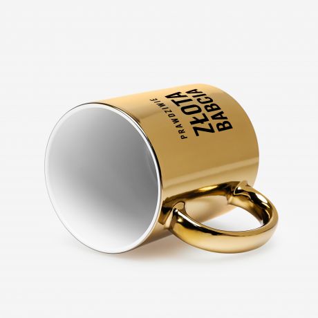 Personalizowany z�oty kubek PREZENT DLA BABCI kubek dla babci kubek na Dzie� Babci