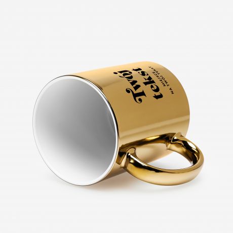 Personalizowany z�oty kubek TW�J TEKST