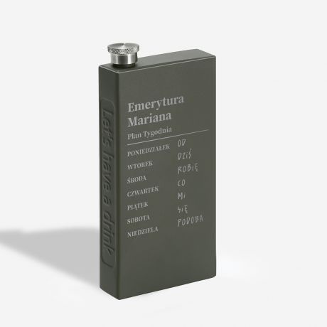 Piersiwka z grawerem DLA EMERYTA piersiwka na prezent prezent na emerytur personalizowana piersiwka