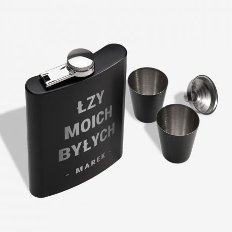 Piersi�wka z kieliszkami �ZY MOICH BY�YCH prezent dla m�czyzny