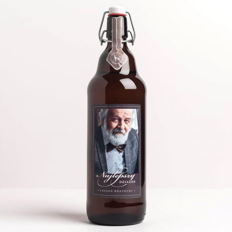 Piwo dla dziadka litrowe NAJLEPSZY DZIADEK prezent na Dzień Dziadka