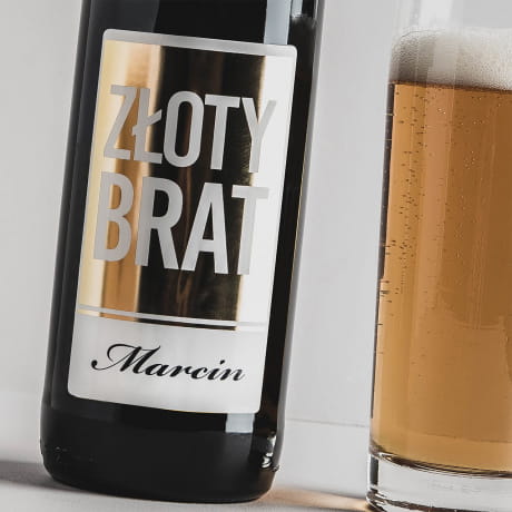 Litewskie piwo personalizowane PREZENT DLA BRATA 1 litr