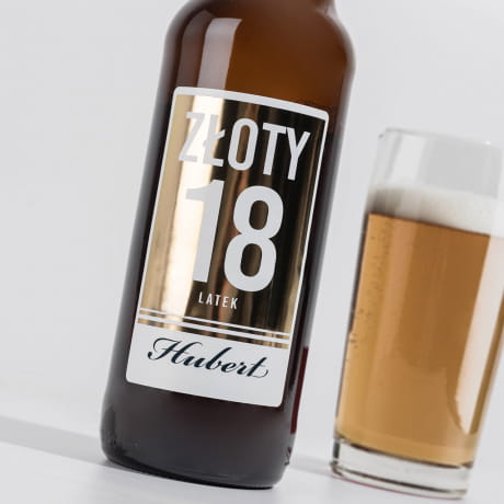 Piwo personalizowane PREZENT NA 18 DLA KOLEGI 1 litr