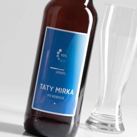 Litewskie piwo z personalizacją PREZENT DLA TATY INFORMATYKA 1 litr