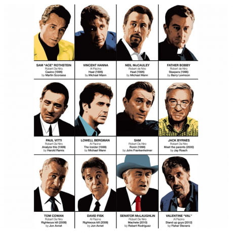 Plakat AL PACINO & ROBERT DE NIRO prezent dla kinomana