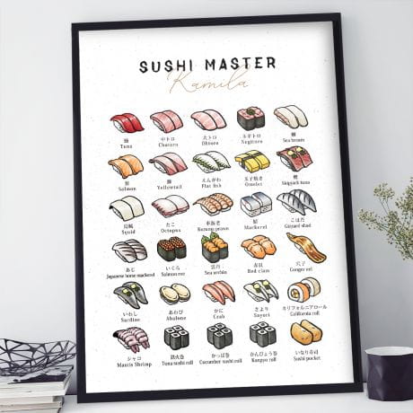 Personalizowany PLAKAT SUSHI MASTER