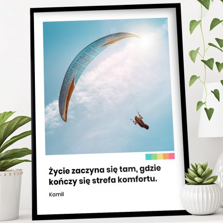 Plakat personalizowany DLA PARALOTNIARZA