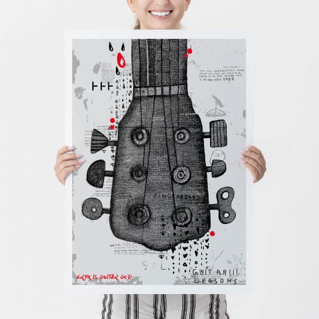 Plakat muzyczny PREZENT DLA GITARZYSTY