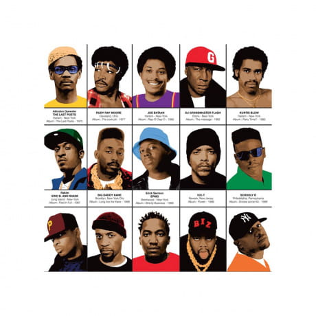 Plakat rap LEGENDARNI RAPERZY 50 x 70cm