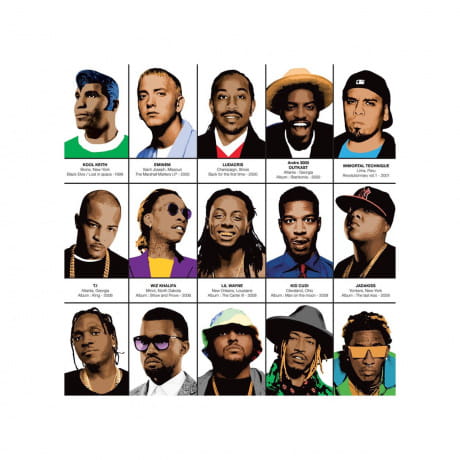 Plakat rap LEGENDARNI RAPERZY 50 x 70cm