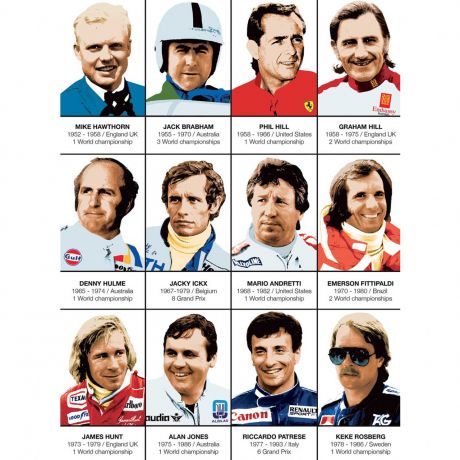 Plakat LEGENDY F1  - 30x40 cm 