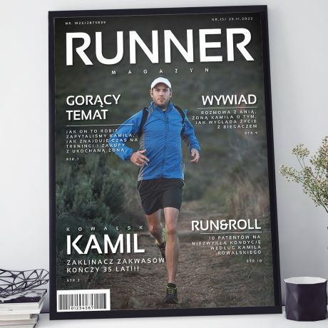 Plakat dla biegacza MAGAZYN RUNNER