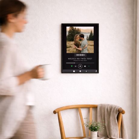 Plakat muzyczny dla zakochanych NASZA PIOSENKA
