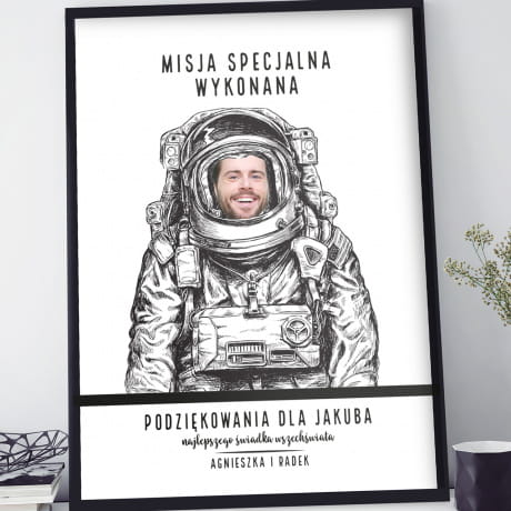 Plakat podzikowanie PREZENT DLA WIADKA