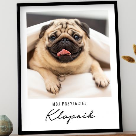 Personalizowany plakat z psem MJ PRZYJACIEL