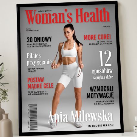 Personalizowany plakat dla dziewczyny WOMAN'S HEALTH