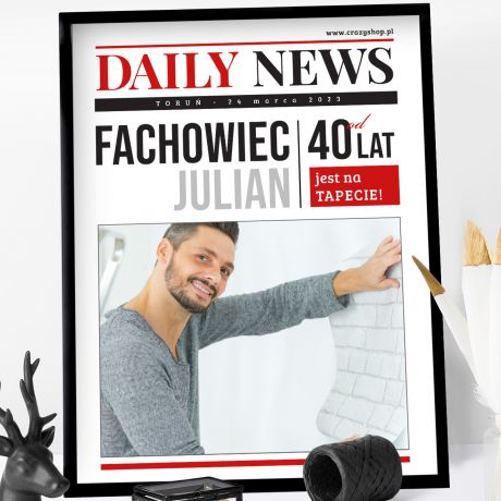 Plakat ze zdjciem NEWS prezent dla fachowca