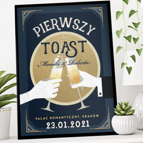 Plakat lubny PIERWSZY TOAST