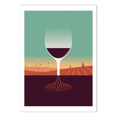 Plakat wino TERROIR 50 x 70cm