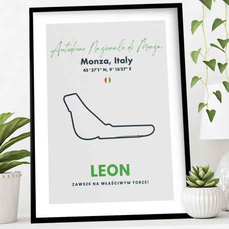 Plakat F1 TOR WYCIGOWY MONZA