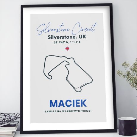 Plakat formua 1 TOR WYCIGOWY SILVERSTONE